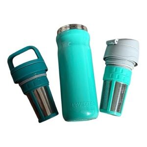 DAVIDsTEA Lock Top Travel Mug Teal